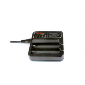 Ładowarka C2 – kompaktowa 2-kanałowa ładowarka do akumulatorów Li-Ion (18650, 16340, RCR123)