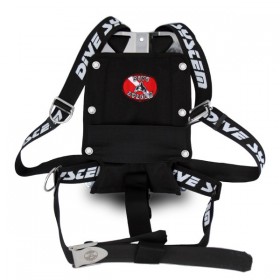 Uprząż techniczna Dive System 3K z płytą, widok z przodu