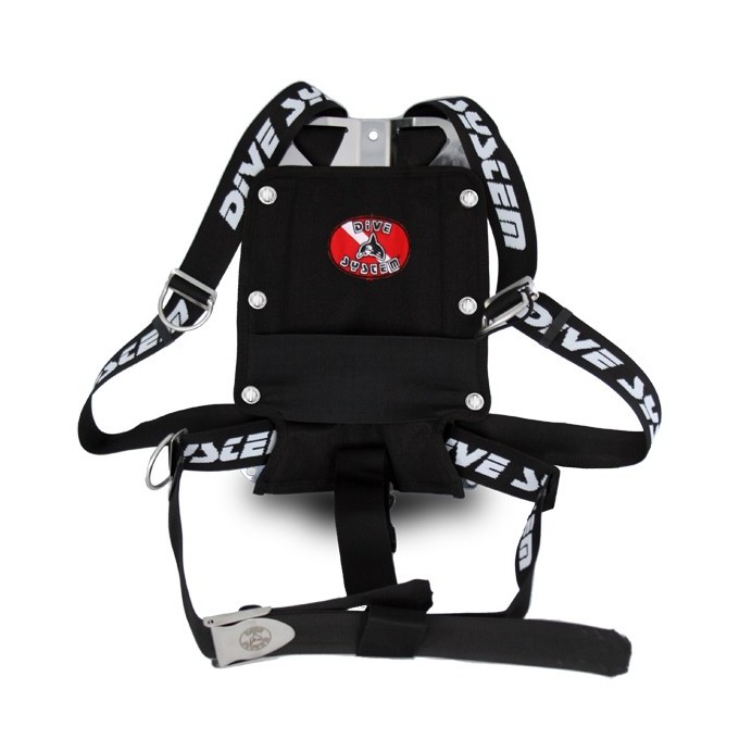 Uprząż techniczna Dive System 3K z płytą, widok z przodu