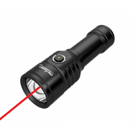 Latarka nurkowa OrcaTorch D570-RL – 1000 lm, ładowanie zewnętrzne (ładowarka 18650), akumulator 18650, głębokość 150 m