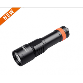 Latarka nurkowa OrcaTorch D700 – 1700 lm, USB-C w akumulatorze, akumulator 21700, głębokość 150 m