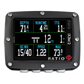 Komputer nurkowy Ratio iX3M2 Tech+ – Air/Nitrox/Trimix/CCR, algorytmy ZHL-12/16B/16C + VPM-B, głębokość 300 m