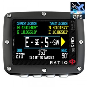 Komputer nurkowy Ratio iX3M2 [GPS] Tech+ – GNSS, Trimix/CCR, do 10 transmiterów, 300 m