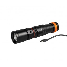 Latarka nurkowa OrcaTorch DC710 – 3000 lm, USB-C w korpusie, akumulator 21700, głębokość 150 m