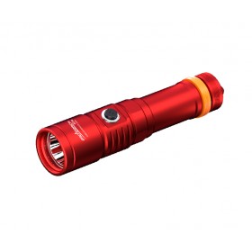 Latarka nurkowa OrcaTorch D710 Red – widok ogólny