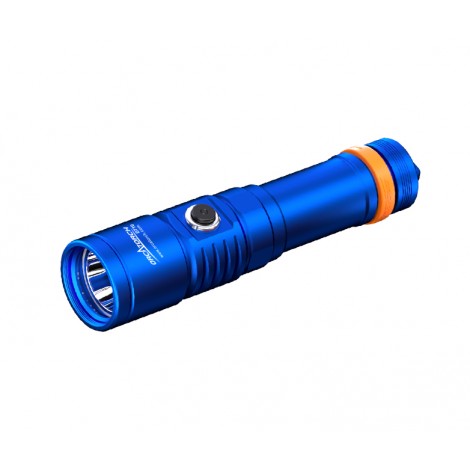 Latarka nurkowa OrcaTorch D710 Blue – widok ogólny