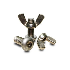 Śruba ze stali nierdzewnej i nakrętka motylkowa M10 – komplet (para)