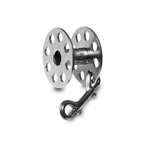 szpula stalowa dive system z linką i karabińczykiem