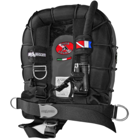 Powystawowe Skrzydło nurkowe Dive System KeyTrawel 18 l, skrzydło rekreacyjne, uprząż regulowana, single tank