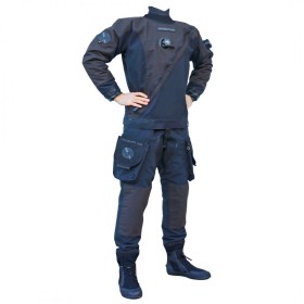 Suchy skafander Dive System Solo Cave Plus – trilaminat NATO 4-1-4, wzmocnienia Kevlar