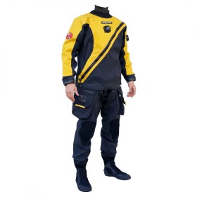 Suchy skafander Dive System Solo Cave – trilaminat NATO 4-1-4, wzmocnienia Cordura