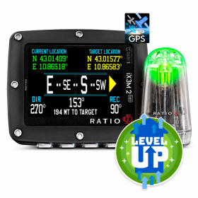 Komputer nurkowy RATIO iX3M2 [GPS] Deep, upgrade do Tech – pakiet z transmiterem, shell box, Air / Nitrox / Trimix / 300 m