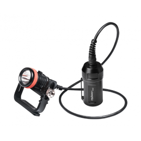 Latarka nurkowa OrcaTorch D620 – 2700 lm, 4×18650, kanister, głębokość 150 m