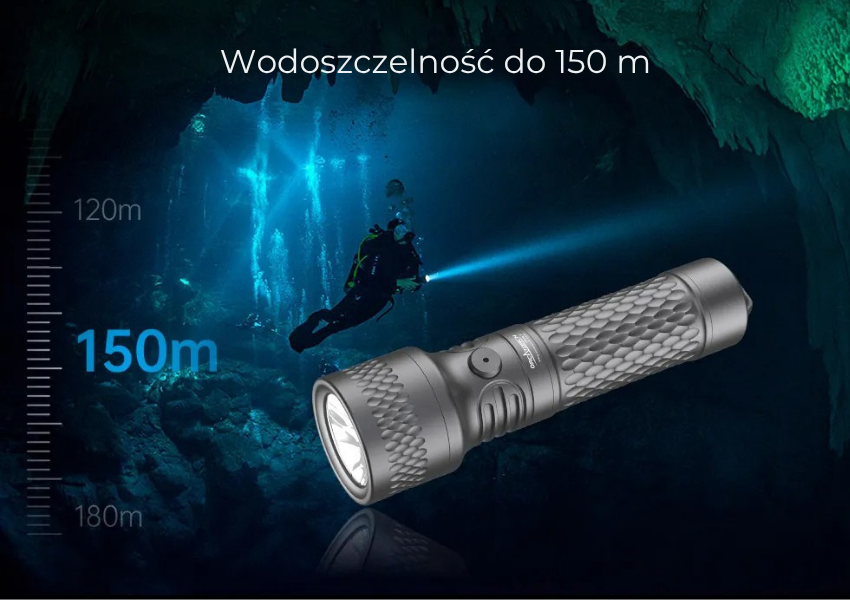 OrcaTorch ORCA7 – wodoszczelnosc do 150 metrow